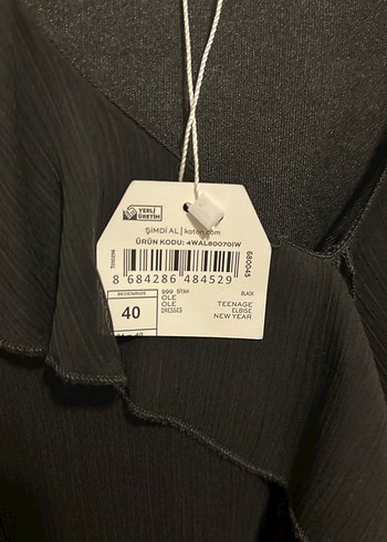 Uzun Kollu Siyah Gotik Kadın Abiye Elbise - Görsel 3