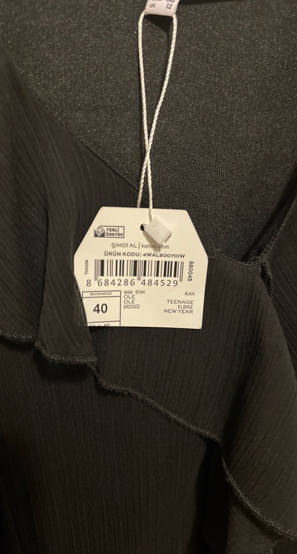 Uzun Kollu Siyah Gotik Kadın Abiye Elbise - Görsel 3