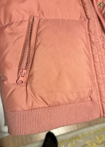 Pembe çocuk Kışlık Fermuarlı Mont - Görsel 3