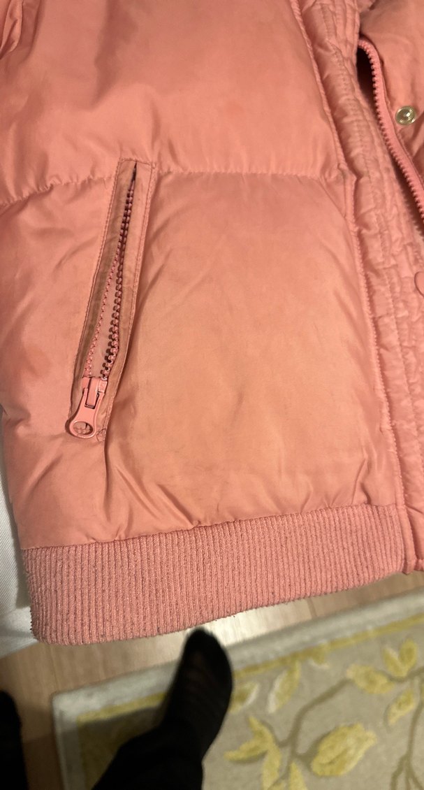 Pembe çocuk Kışlık Fermuarlı Mont - Görsel 3