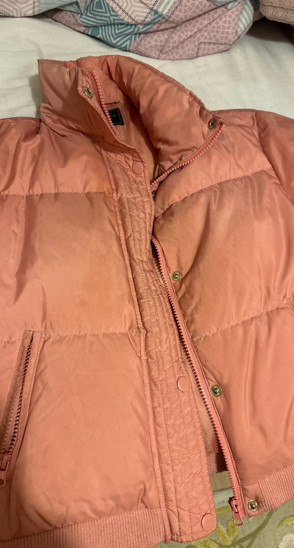 Pembe çocuk Kışlık Fermuarlı Mont - Görsel 4