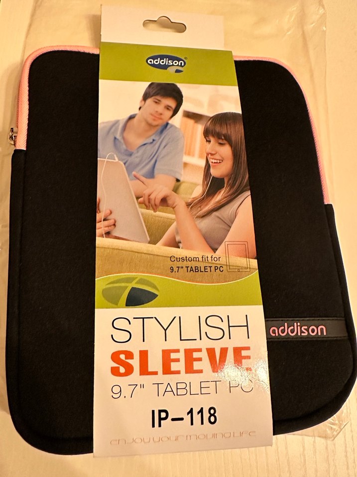 Addison 9.7" Tablet Kılıfı - Pembe Siyah - Görsel 4