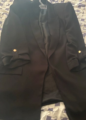 Zara Dugmeli Siyah Kadin Blazer Ceket