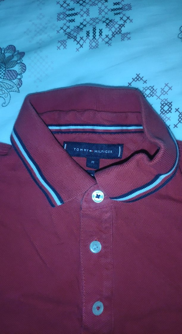 Koyu Kırmızı Polo Yaka  ( puma bmw puma ferrari takas olur) - Görsel 2