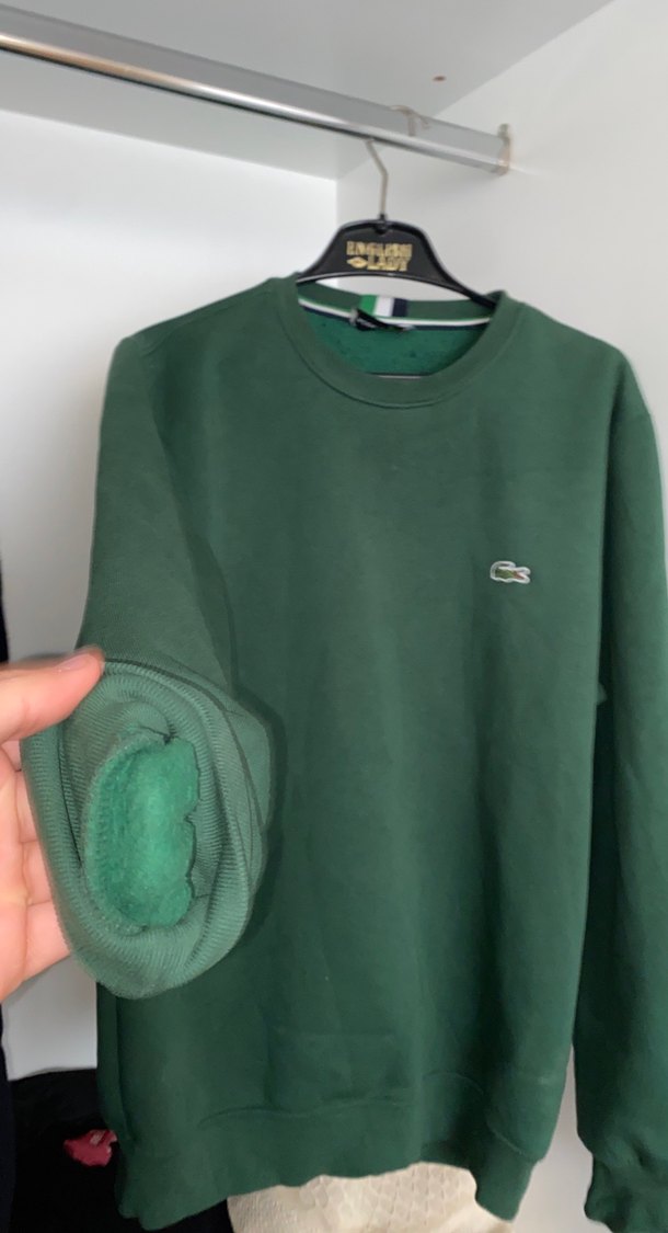 Erkek Yeşil Oversize Bisiklet Yaka Sweatshirt - Görsel 2