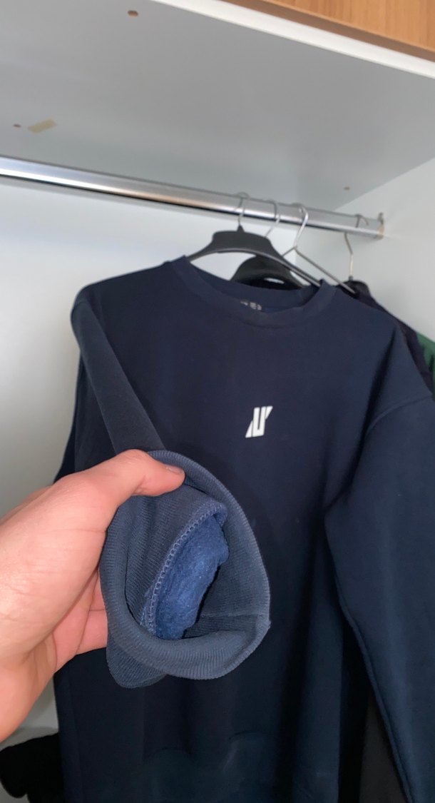 Siyah Oversize erkek Sweatshirt Alıcıya yardımcı olurum - Görsel 4