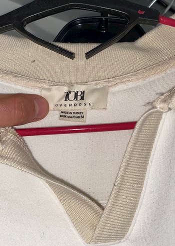 Beyaz Yakalı Erkek Sweatshirt - Görsel 2