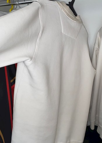 Beyaz Yakalı Erkek Sweatshirt - Görsel 4