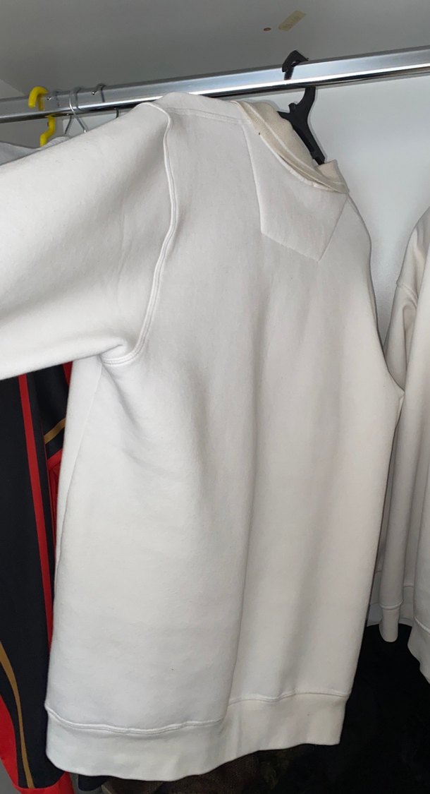 Beyaz Yakalı Erkek Sweatshirt - Görsel 4