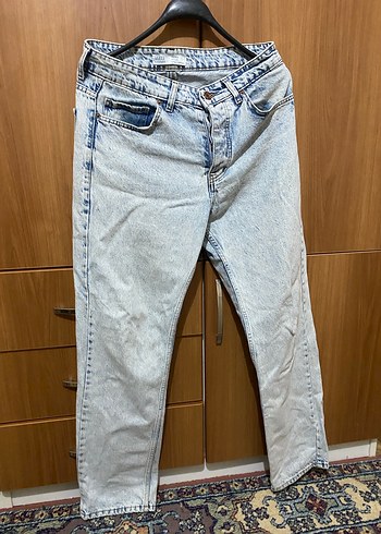 Erkek Buz Mavisi Baggy Pantolon - Görsel 3