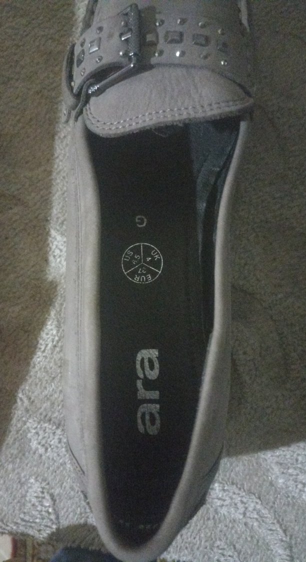 Gri Süet Tokalı Dolgu Topuklu Kadın Babet - Görsel 4