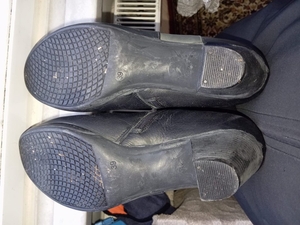 Gri Deri Dolgu Topuklu Kadın Bot - Görsel 2