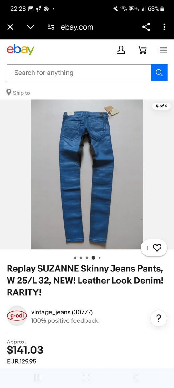 Replay Suzanne Mavi Skinny Jean — görsel 3/6