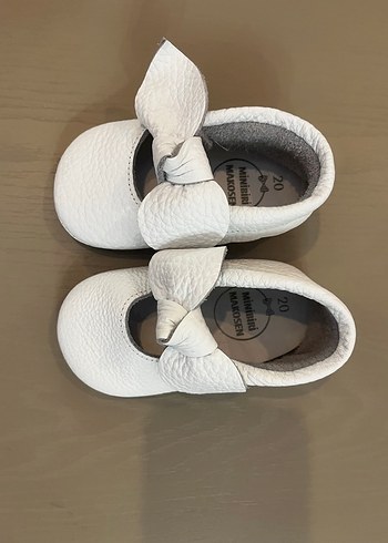 Minibiri Deri Kız Bebek İlk Adım Ayakkabısı - Görsel 3