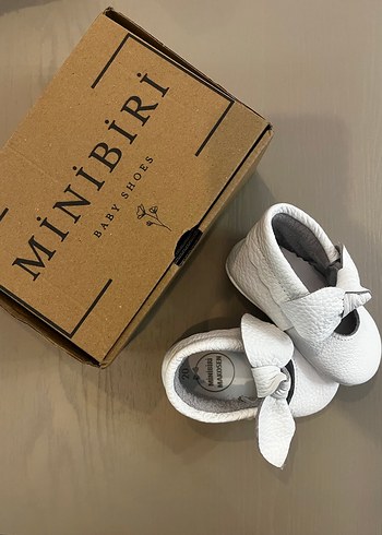 Minibiri Deri Kız Bebek İlk Adım Ayakkabısı - Görsel 2