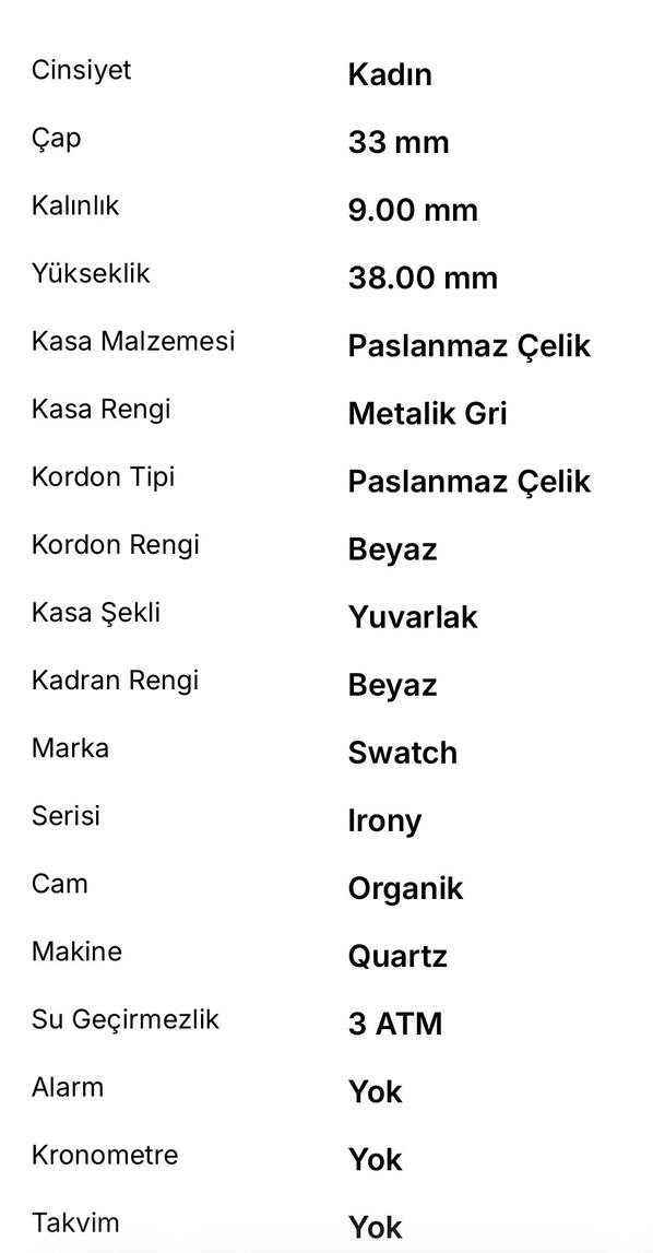 Swatch Irony Tresor Blanc Kadın Kol Saati - Görsel 4