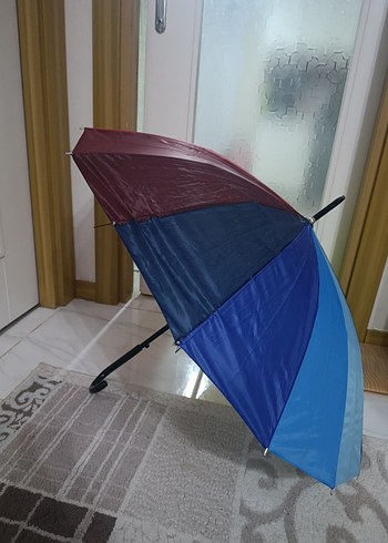 Renkli Pliseli Kadın Şemsiye - Görsel 2