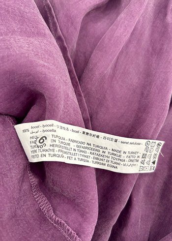 Zara Marka Mor Lila Renk Kadın Elbise S Beden Etiketli Giyilmedi - Görsel 9