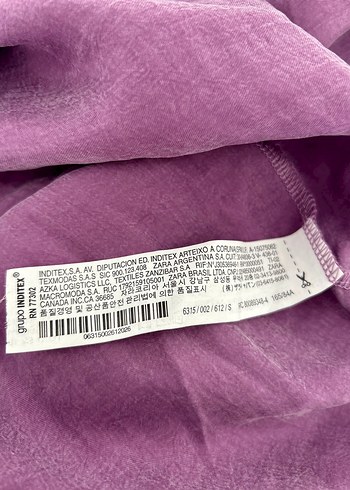 Zara Marka Mor Lila Renk Kadın Elbise S Beden Etiketli Giyilmedi - Görsel 8