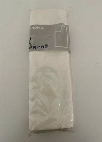Ikea Knoppa Beyaz Çarşaf 150 x 250 - Görsel 7