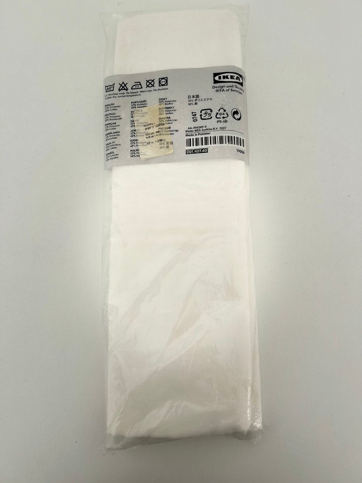 Ikea Knoppa Beyaz Çarşaf 150 x 250 - Görsel 3
