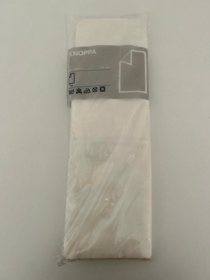 Ikea Knoppa Beyaz Çarşaf 150 x 250 - Görsel 2
