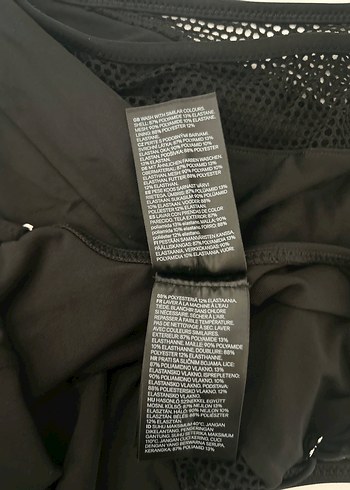 H&M Marka Siyah File Detaylı Kadın Mayo - Görsel 7