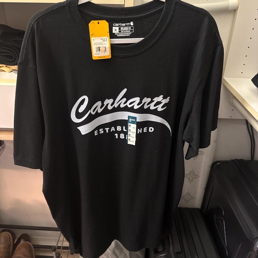 Carhartt Siyah Baskılı Erkek Tişört - Görsel 2