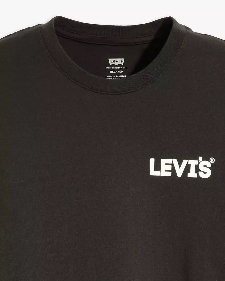 Orjinal Levi's Siyah Baskılı Erkek Tişört - Görsel 4