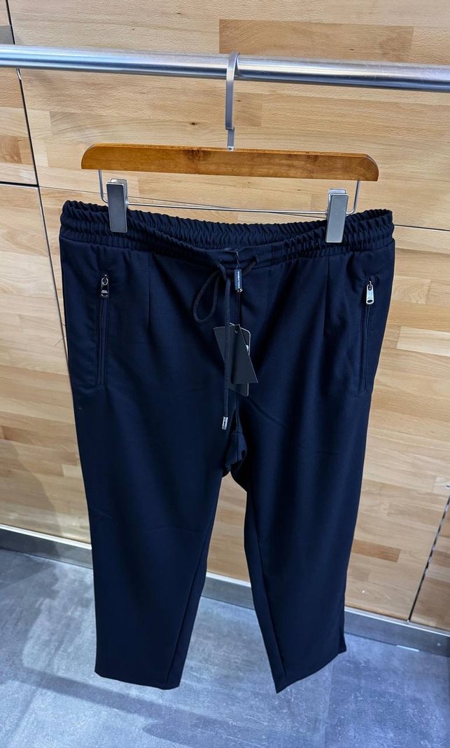 Siyah Kumaş Pantolon Jogger - Görsel 2