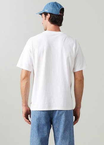 Orjinal Levi's Beyaz Baskılı Erkek Tişört - Görsel 4