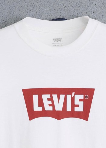 Orjinal Levi's Beyaz Baskılı Erkek Tişört - Görsel 2