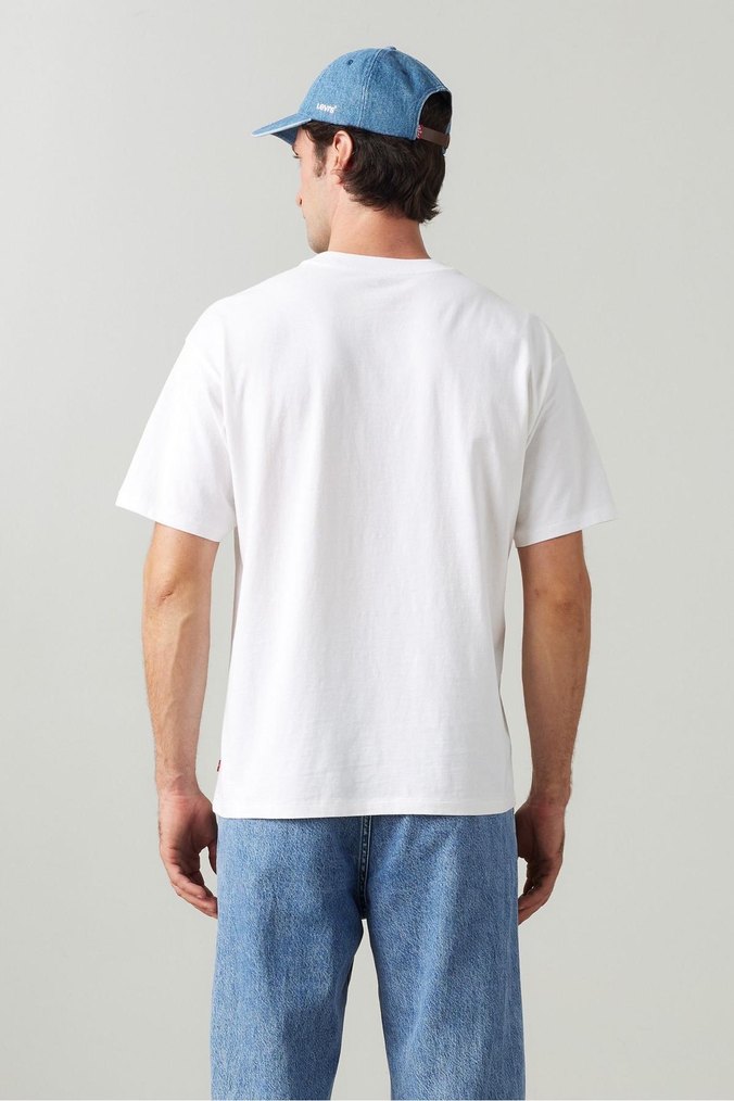 Orjinal Levi's Beyaz Baskılı Erkek Tişört - Görsel 4