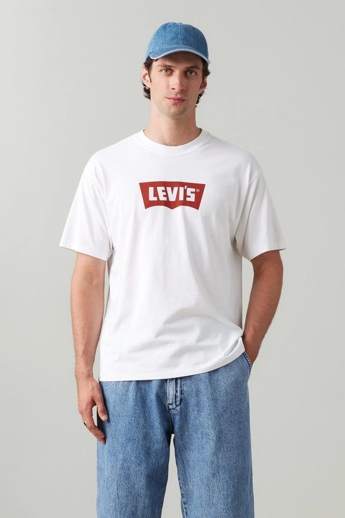 Orjinal Levi's Beyaz Baskılı Erkek Tişört - Görsel 3