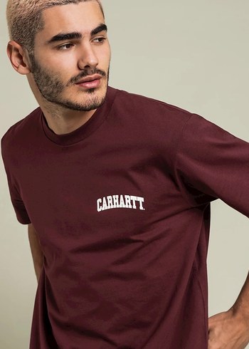 Bordo  Erkek Tişört Carhartt - Görsel 3