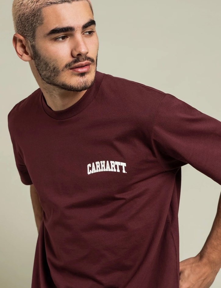 Bordo  Erkek Tişört Carhartt - Görsel 3