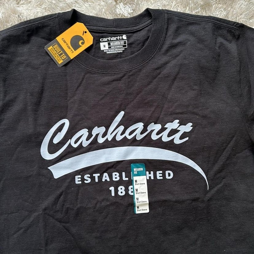 Carhartt Siyah Baskılı Erkek Tişört - Görsel 2