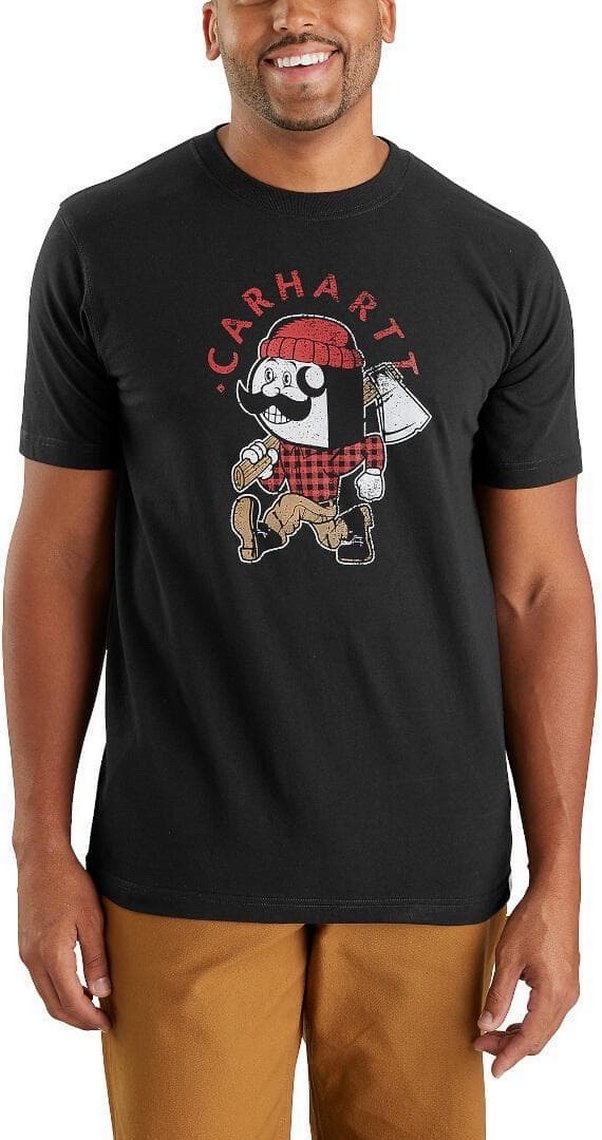 Carhartt Siyah Baskılı Erkek Tişört - Görsel 2