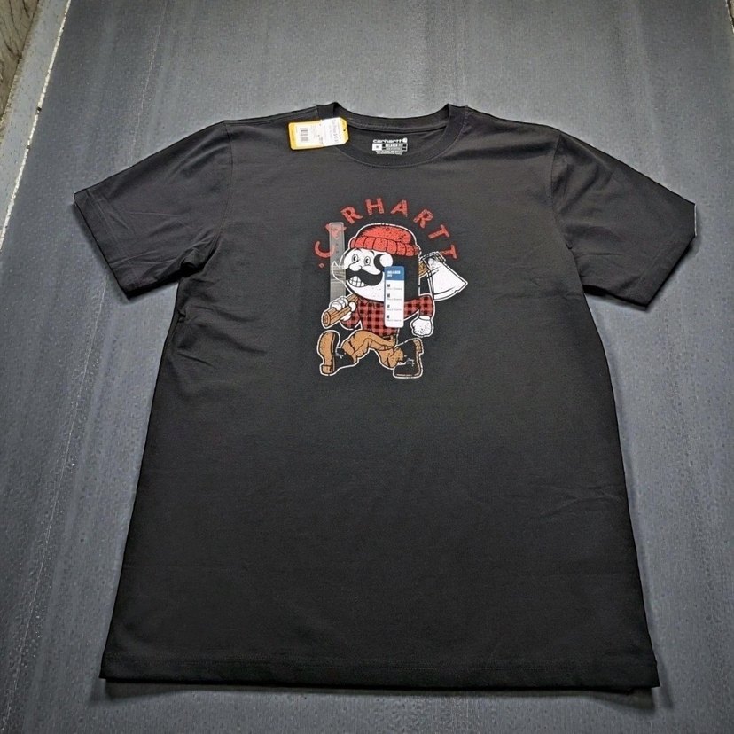 Carhartt Siyah Baskılı Erkek Tişört - Görsel 3