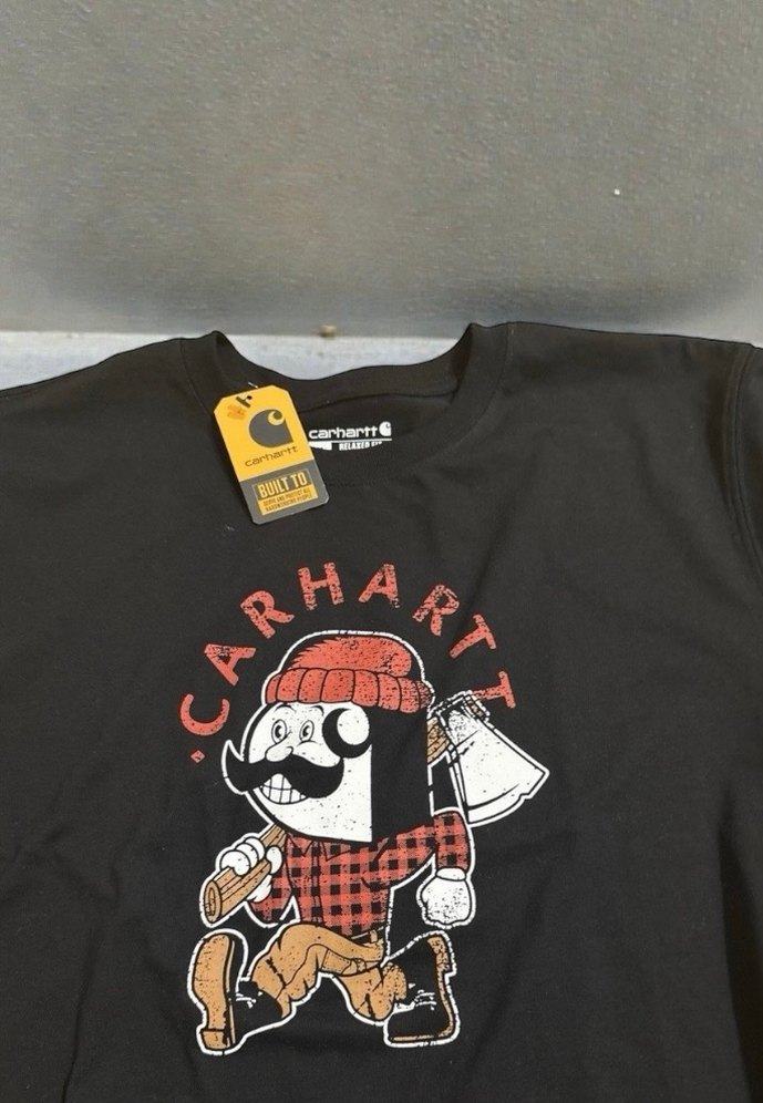 Carhartt Siyah Baskılı Erkek Tişört - Görsel 5