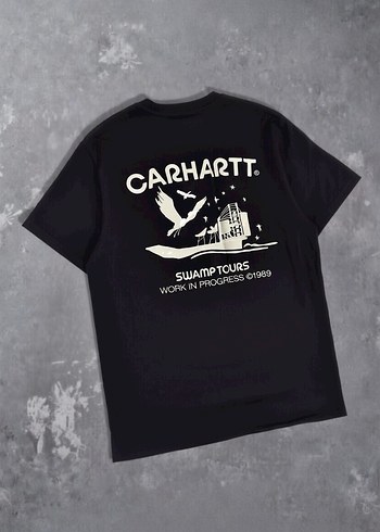 Carhartt Siyah Baskılı Erkek Tişört - Görsel 2