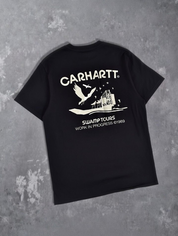 Carhartt Siyah Baskılı Erkek Tişört - Görsel 2