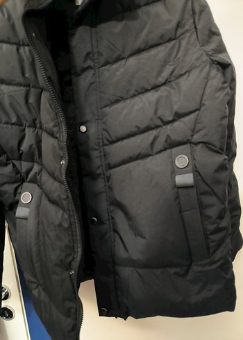 Düğmeli Siyah Erkek Günlük Mont - Görsel 5