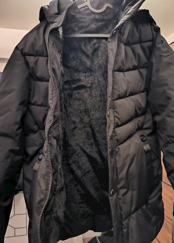 Düğmeli Siyah Erkek Günlük Mont - Görsel 3