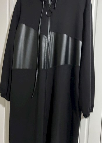 Fermuarlı Siyah Deri detaylı giy çık kap - Görsel 2
