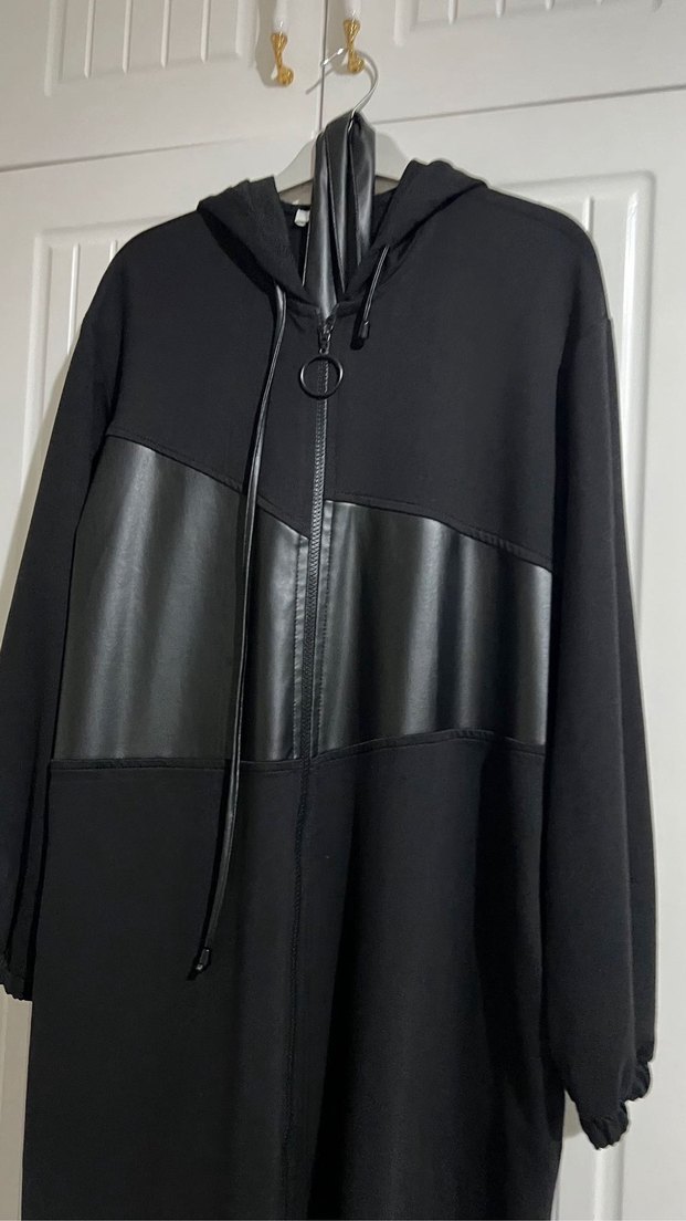 Fermuarlı Siyah Deri detaylı giy çık kap - Görsel 4