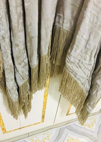 Gri Uzun Kollu Bohem Kadın Panco kenarları püsküllü - Görsel 2