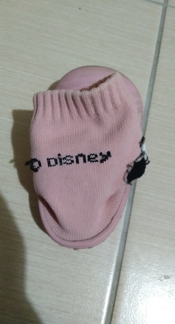 Kız Çocuk Pembe Örgü Sıcak Ev Terliği - Görsel 2