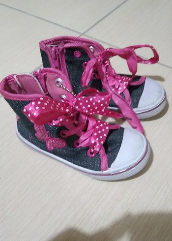 Kız Çocuk Pembe Nakışlı Spor Ayakkabı - Görsel 2