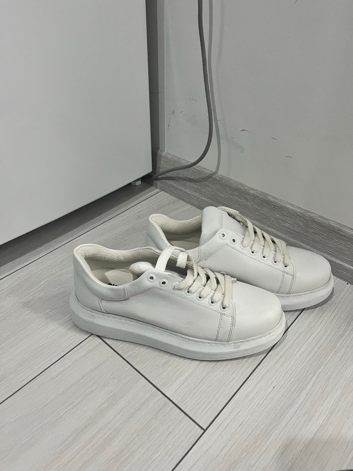 Beyaz Erkek Spor Ayakkabı - Görsel 3